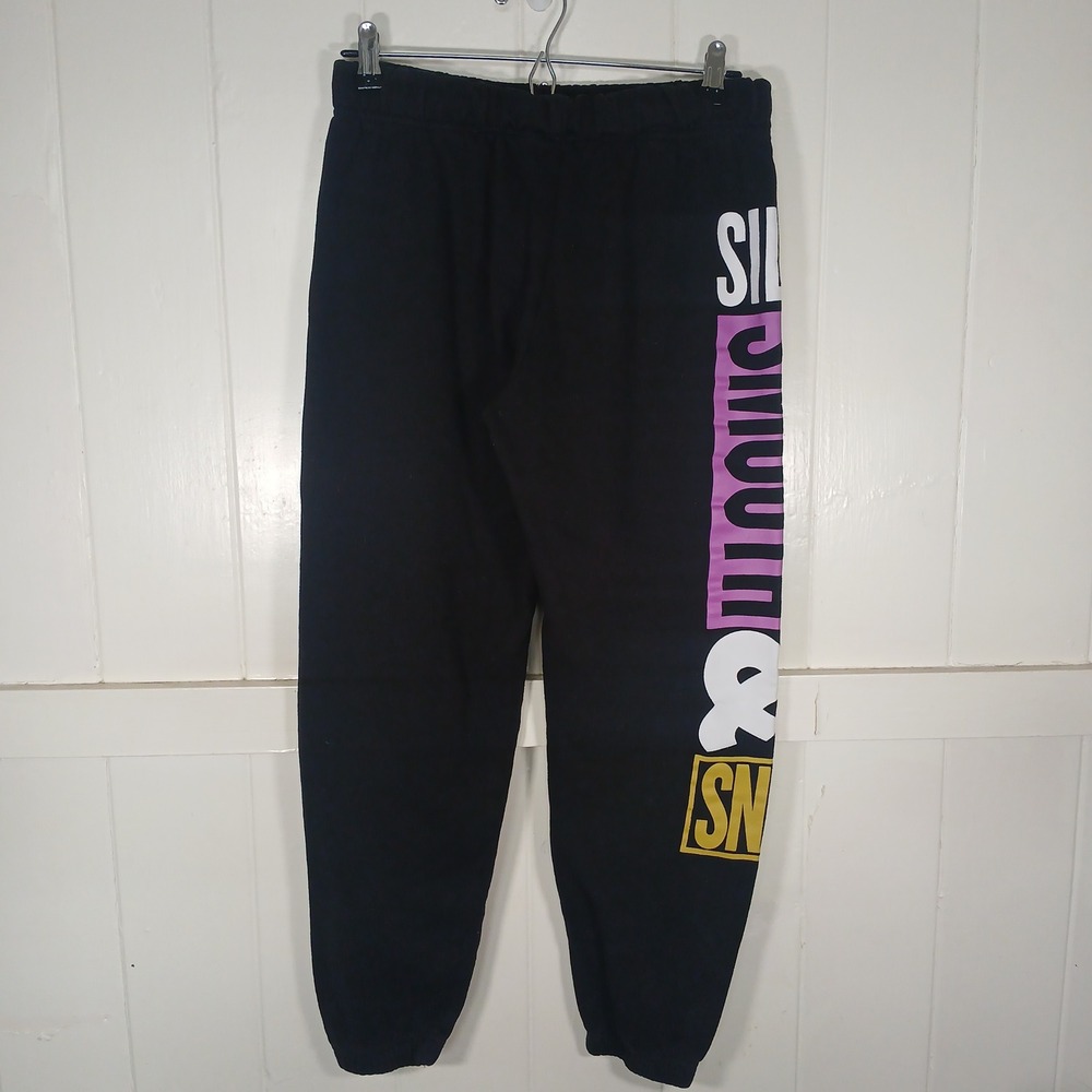 Bruno Mars 24K Magic‎ Tour Silky Smooth Sweatpants Mens Small Black Snap Merch